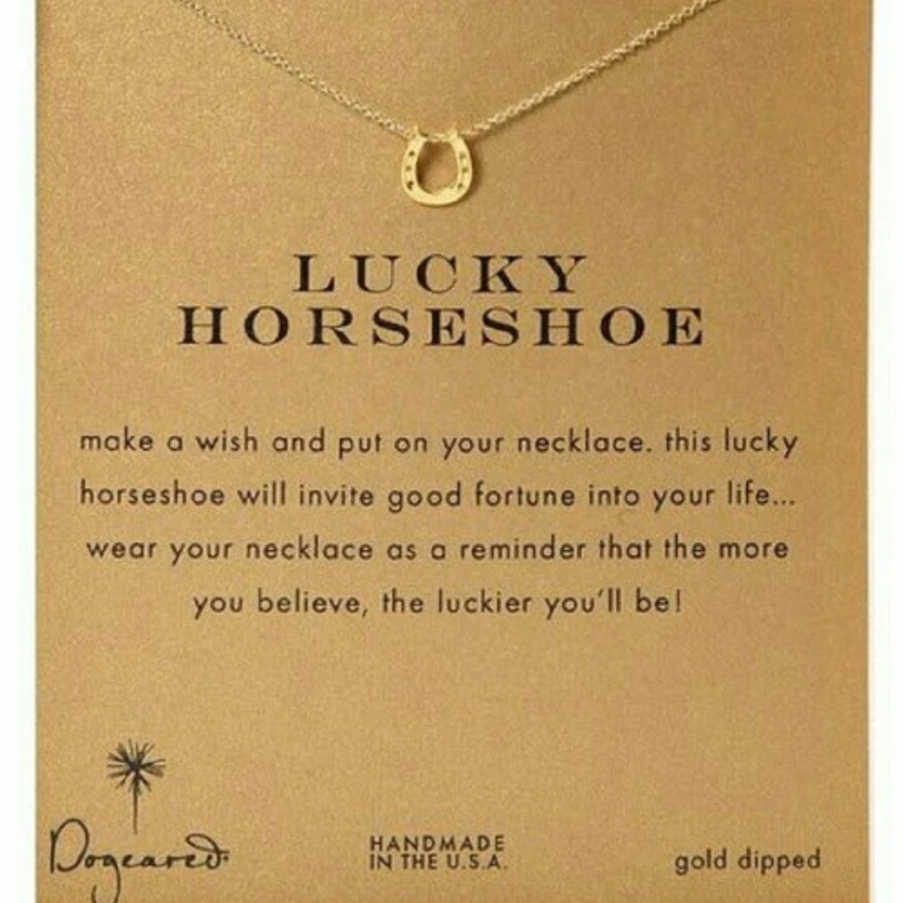 Dogeared lucky horseshoe necklace BOGO